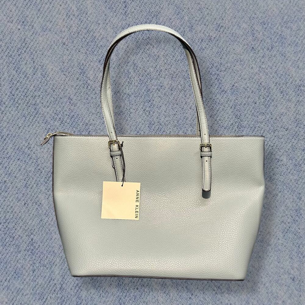 NWT Anne Klein Perfect Medium Tote Handbag - Aqua - Picture 2 of 7